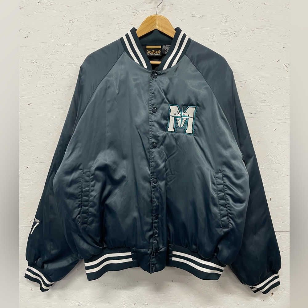 MLB Seattle Mariners Insulated Varsity Coat, Size XL